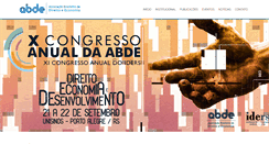 Desktop Screenshot of abde.com.br