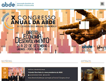 Tablet Screenshot of abde.com.br